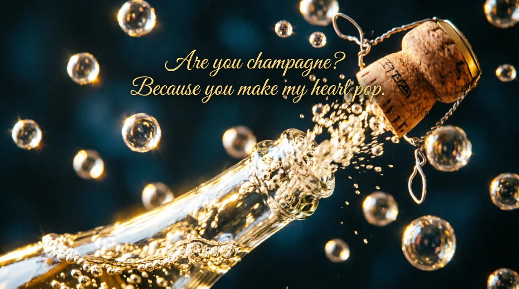 Flirty Champagne Pickup Lines