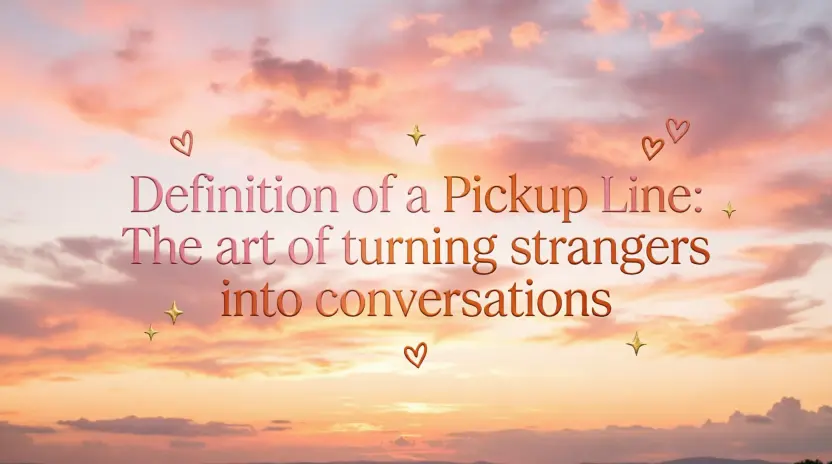 Clever Definition Pickup Lines