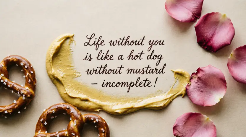 Cute Mustard Pickup Lines