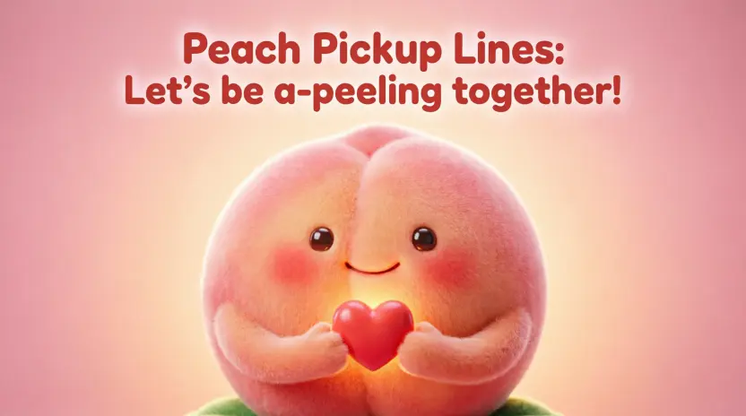 Flirty Peach Pickup Lines