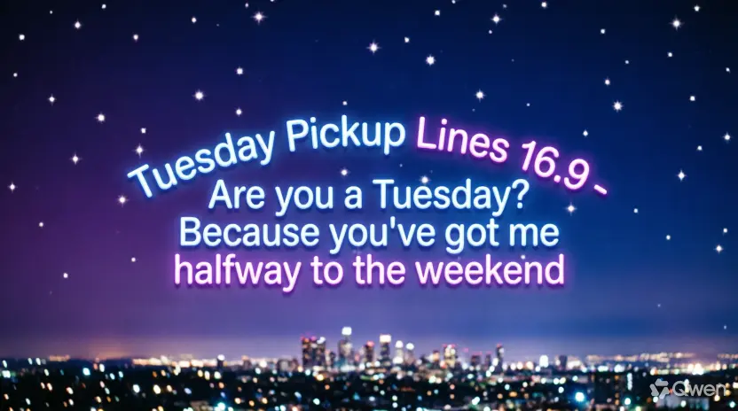 Smooth Tuesday Pickup Lines