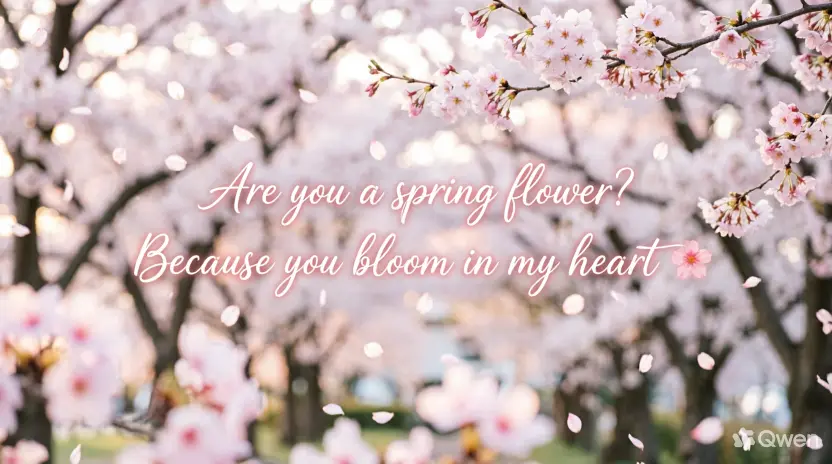 Smooth Spring Pickup Lines