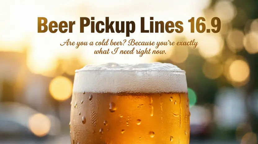 Flirty Beer Pickup Lines