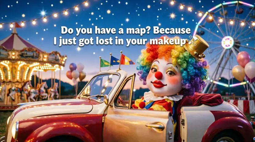 Cute Clown Pickup Lines