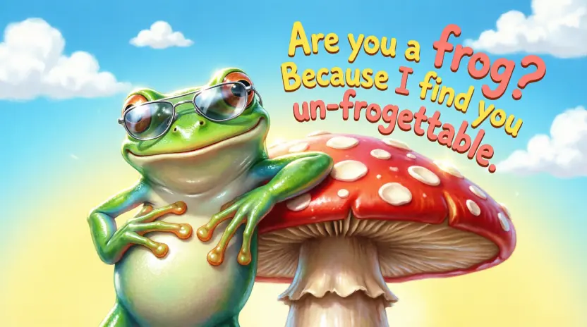 Clever Frog Pickup Lines
