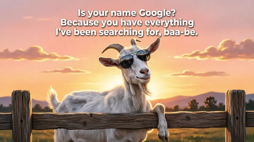 Funny Goat Pickup Lines